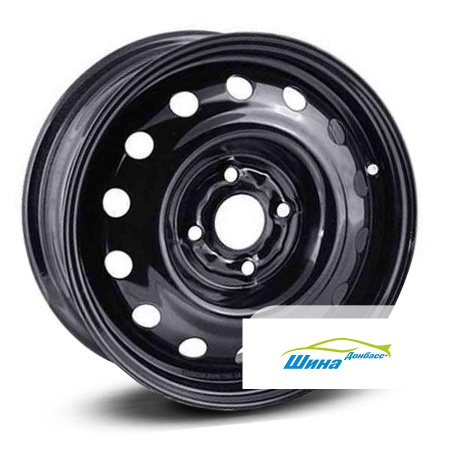 Диск штампованный 6,5*16 4*100 ET37 60,1 TREBL R-1676 Black в Луганске - 1