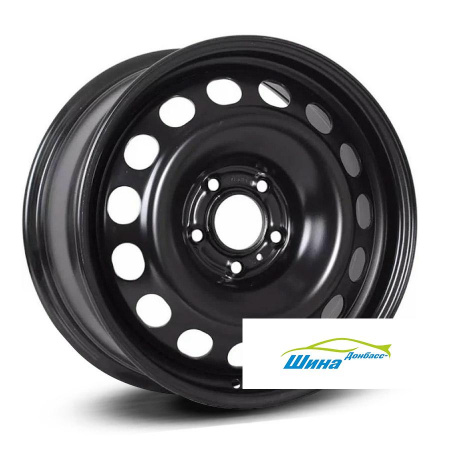 Диск штампованный 7*17 5*108 ET23 60,1 TREBL X40962 Black в Луганске - 1