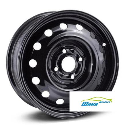 Диск штампованный 6*15 4*100 ET43 56,6 TREBL 7915 Black в Луганске - 1