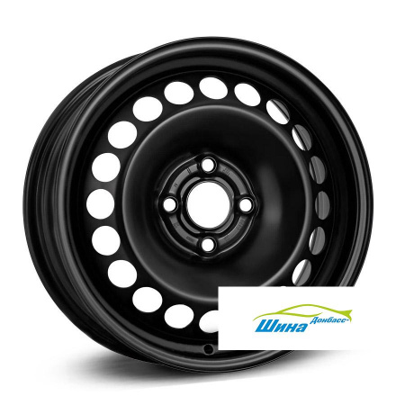 Диск штампованный 6*16 4*100 ET49 54 Magnetto 16023 Black в Луганске - 1