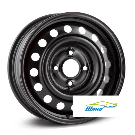 Диск штампованный 5,5*15 4*100 ET45 60,1 TREBL 6775 Black в Луганске - 1
