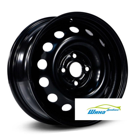 Диск штампованный 6,5*16 4*108 ET26 65,1 TREBL 7860 Black в Луганске - 1