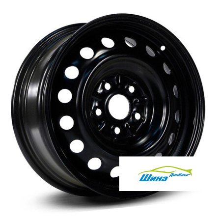 Диск штампованный 6,5*16 5*114,3 ET41 67,1 TREBL X40009 Black в Луганске - 1