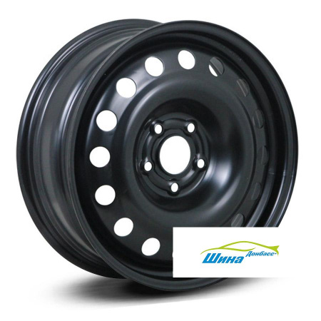 Диск штампованный 6*16 5*100 ET35 57,1 TREBL R-1675 Black в Луганске - 1