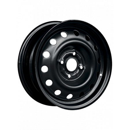Диск штампованный 5,5*14 4*100 ET45 56,6 TREBL 6565 CHEVROLET Aveo черный в Луганске - 1