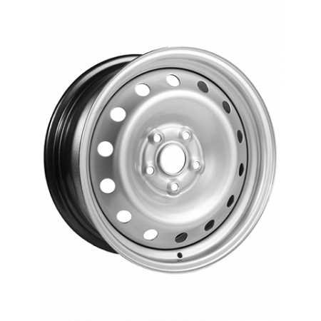 Диск штампованный 6*15 5*100 ET38 57,1 TREBL 64H38D VW Golf_SKODA Octavia сильвер в Луганске - 1