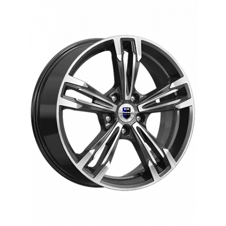 Диск литой 7*18 5*114,3 ET35 60,1 K&K Karrera light алмаз черный в Луганске - 1