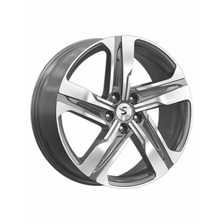 Диск литой 7,5*19 5*114,3 ET53 67,1 Premium Series КР004 (19_Tucson) Diamond gloss graphite в Луганске - 1