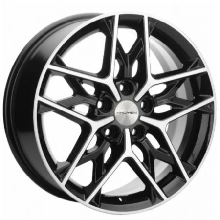 7*17 5*108 ET45 60.1 Khomen Wheels KHW1709 Black-FP - 1
