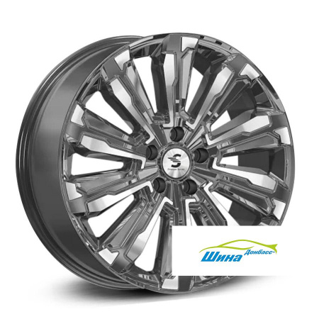 Диск литой 8*20 5*114,3 ET40 60,1 Premium Series КР1061 Humber GlossGrapfp в Луганске - 1