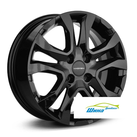 Диск литой 6*15 4*98 ET36 58,5 KHOMEN WHEELS 1503 Black в Луганске - 1