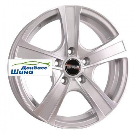 Диск литой 6*15 4*100 ET50 60,1 Tech Line 539 Silver в Луганске - 1