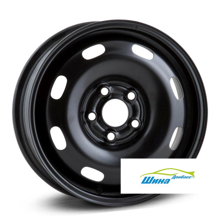 Диск штампованный 6*14 5*100 ET37 57,1 TREBL 7250 Black в Луганске - 1