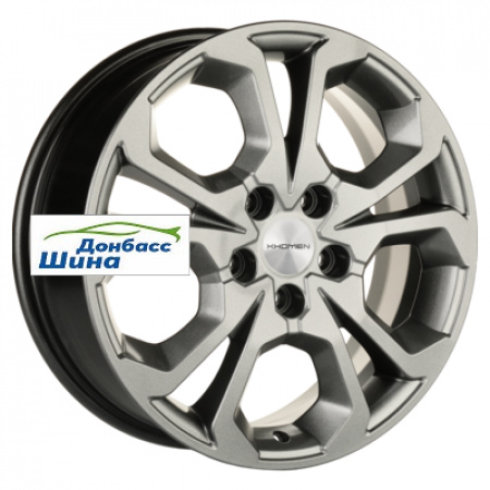 Диск литой 6,5*17 5*114,3 ET50 67,1 Khomen Wheels KHW1711 (Ceed) G-Silver в Луганске - 1