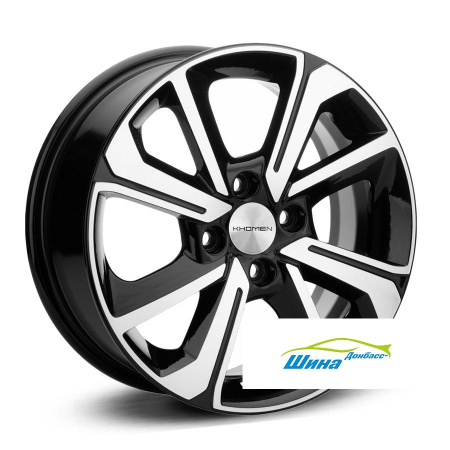 Диск литой 6*15 4*100 ET46 54,1 KHOMEN WHEELS 1501 BFP в Луганске - 1