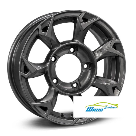 Диск литой 5,5*15 5*139,7 ET5 98,5 KHOMEN WHEELS 1505 Grey в Луганске - 1
