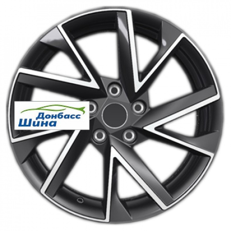 Диск литой 7*17 5*114,3 ET40 66,1 Khomen Wheels KHW1714 (Qashqai) Black-FP в Луганске - 1