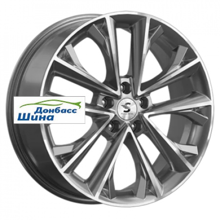 Диск литой 7*18 5*112 ET45 57,1 Premium Series КР012 (Karoq/Taos) Diamond Gloss Graphite в Луганске - 1