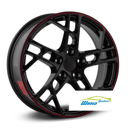 Диск литой 7*17 5*114,3 ET45 66,1 Legeartis Concept NS533 BKRL в Луганске - 1