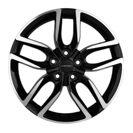 6.5*17 5*108 ET43 65.1 Khomen Wheels KHW1708 Black-FP - 1