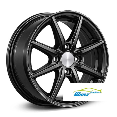 Диск литой 5,5*14 4*100 ET38 67,1 iFree Краш Black в Луганске - 1